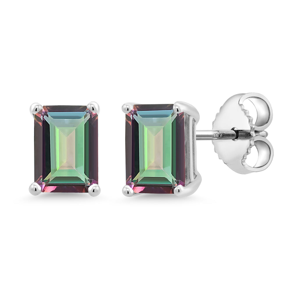Green Mystic Topaz_Sterling Silver_Earrings in Sterling Silver
