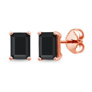 Onyx - December_Rose Gold Plated Silver_Earrings in Rose Gold Plated Silver