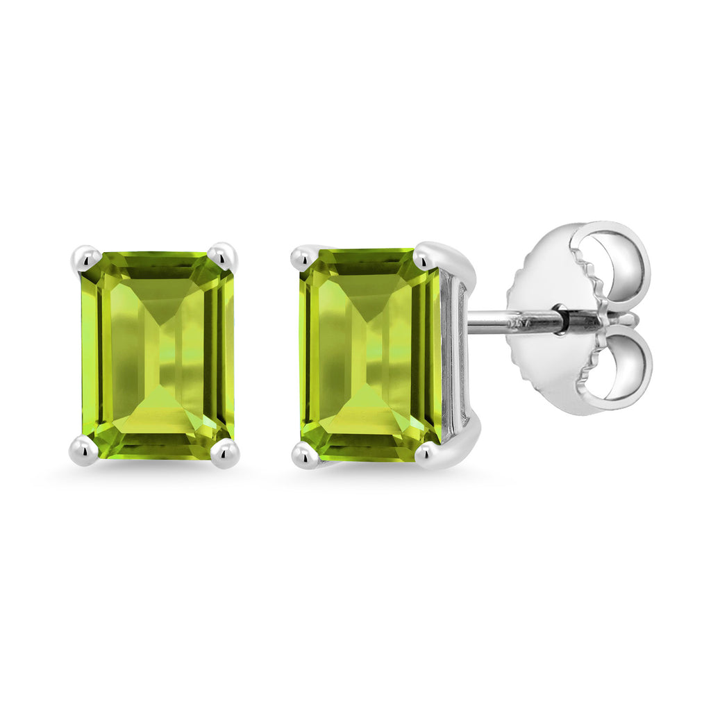 Peridot - August_Sterling Silver_Earrings in Sterling Silver