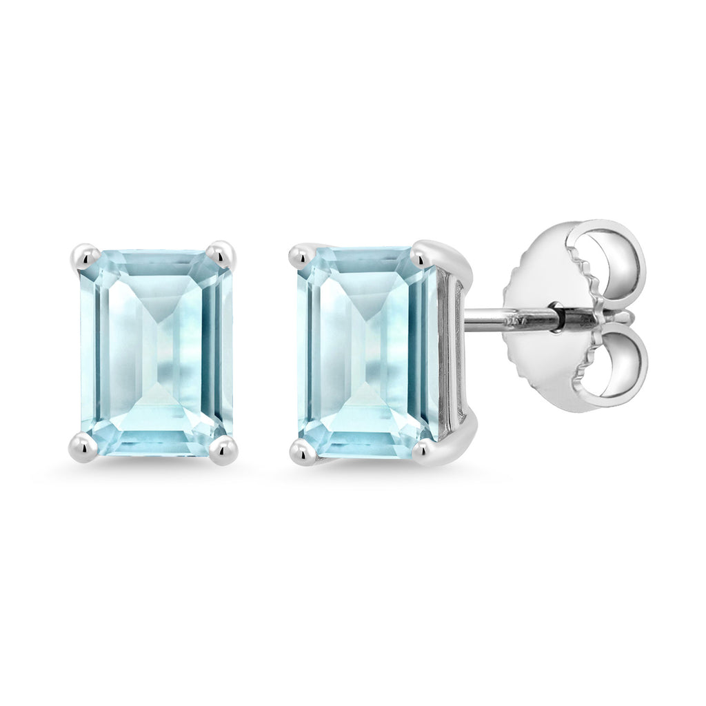 Sky Blue Topaz - November_Sterling Silver_Earrings in Sterling Silver