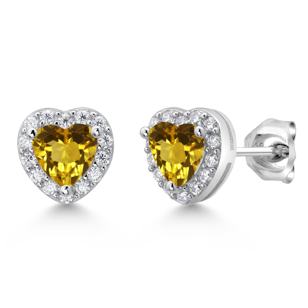 Citrine - November_Sterling Silver_Earrings in Sterling Silver