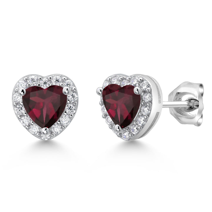 Rhodolite Garnet_Sterling Silver_Earrings in Sterling Silver
