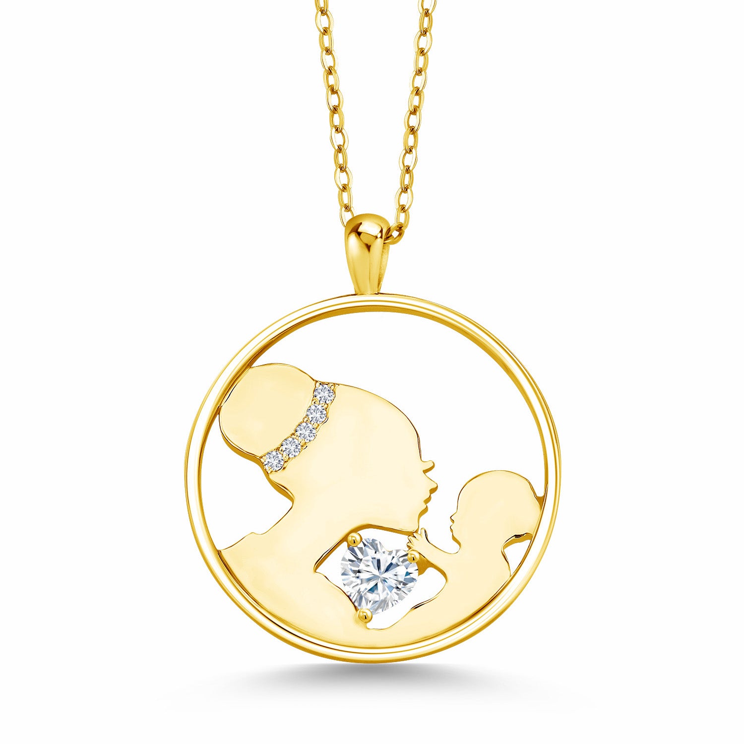 Pendant in 925 Yellow Gold Plated Silver
