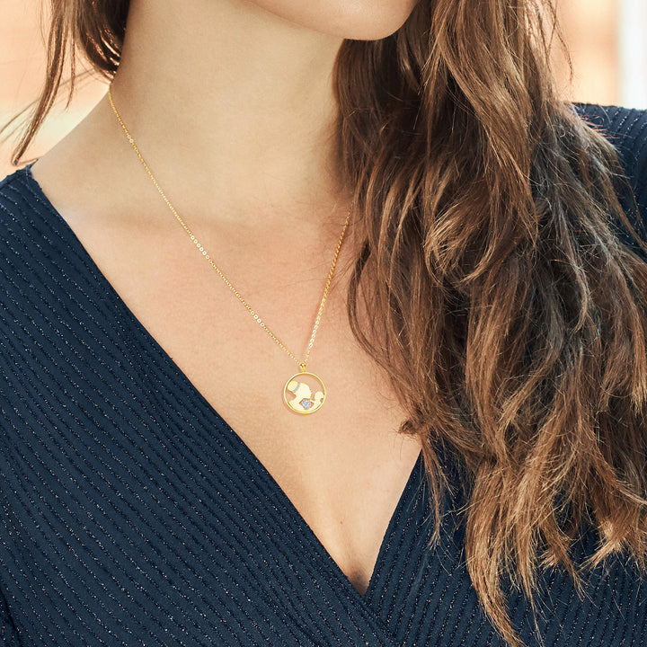 Pendant in 925 Yellow Gold Plated Silver