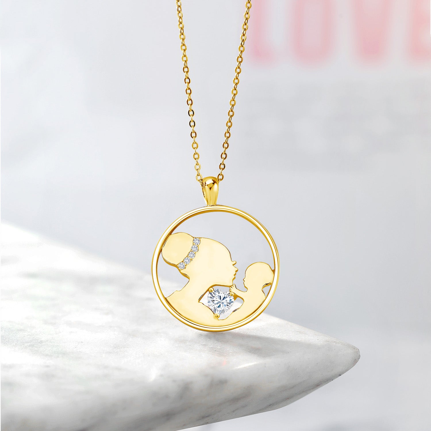 Pendant in 925 Yellow Gold Plated Silver