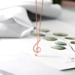 Pendant in 925 Rose Gold Plated Silver