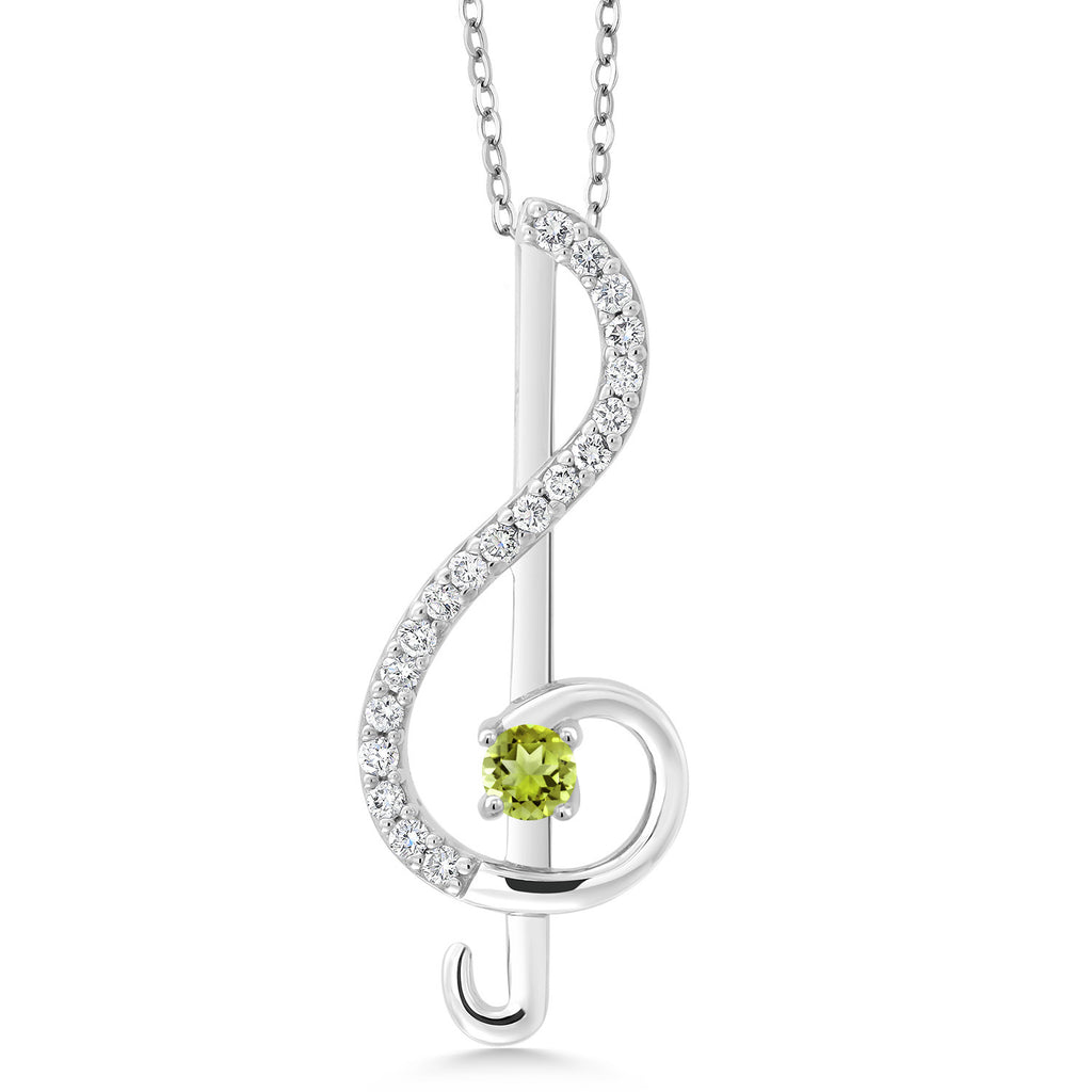 Peridot_Pendant in 925 Sterling Silver
