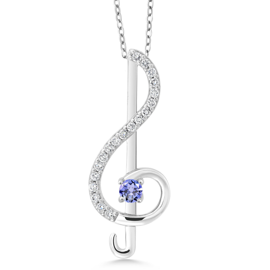 Tanzanite_Pendant in 925 Sterling Silver