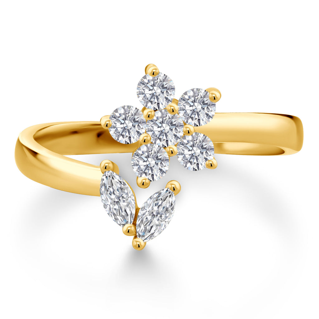 Ring in 925 Yellow Gold Plated Silver