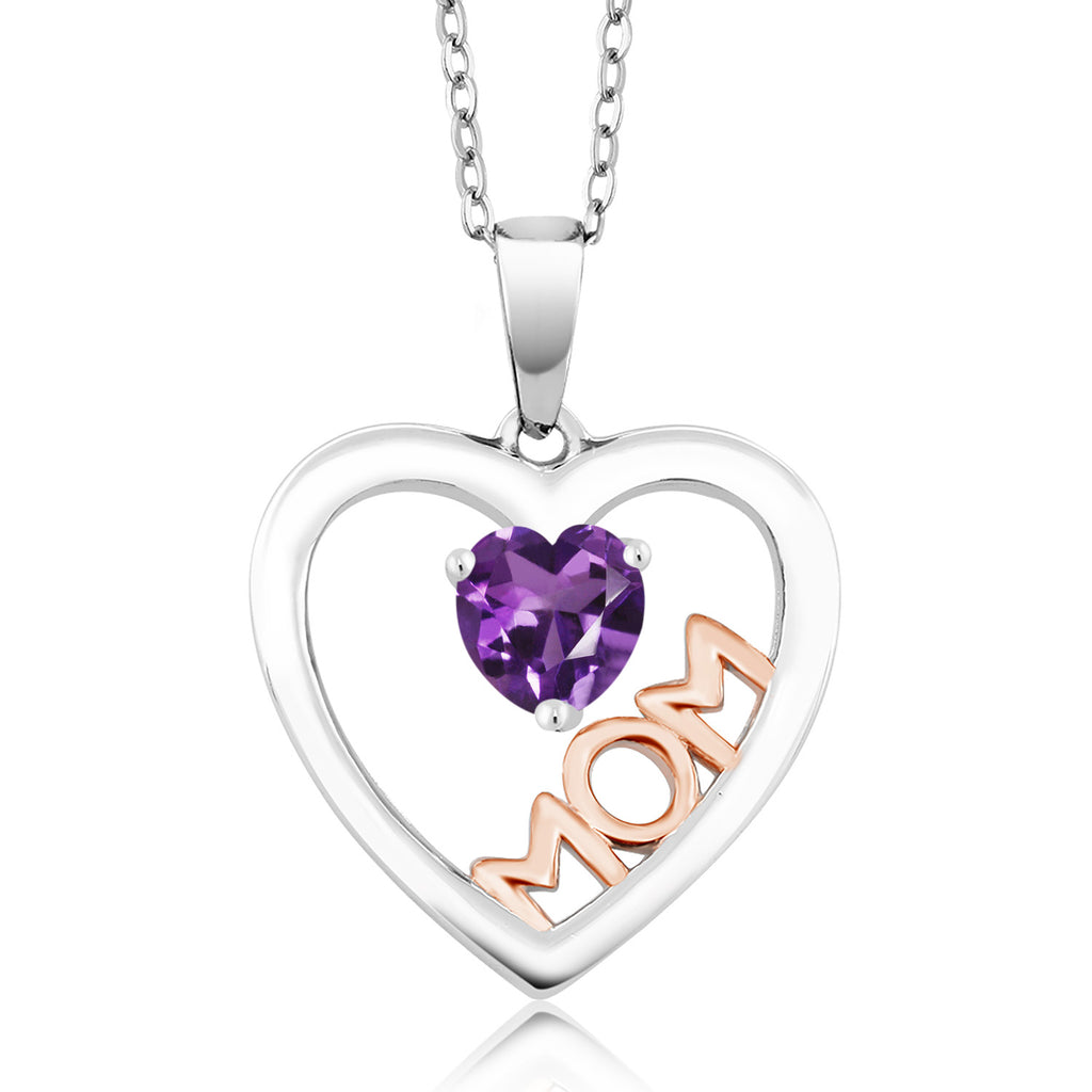 Amethyst - February_Pendant in 925 Sterling Silver