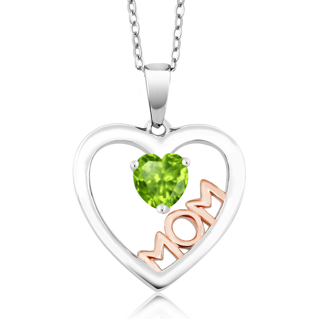 Peridot - August_Pendant in 925 Sterling Silver