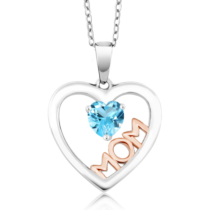 Topaz - November_Pendant in 925 Sterling Silver