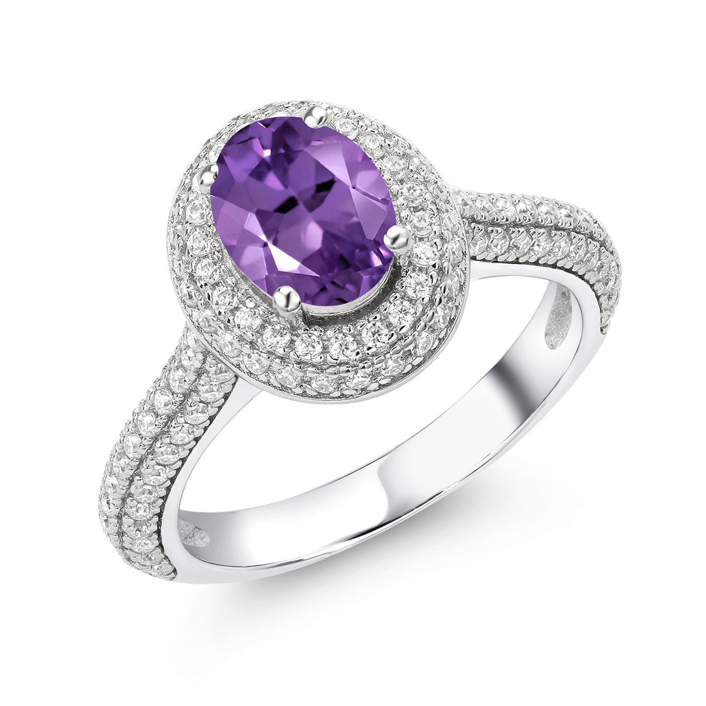 Amethyst - February_9_Ring in 925 Sterling Silver