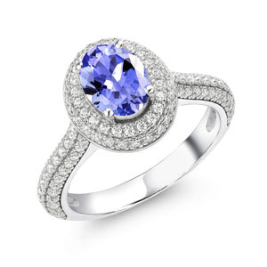 Tanzanite - December_7_Ring in 925 Sterling Silver