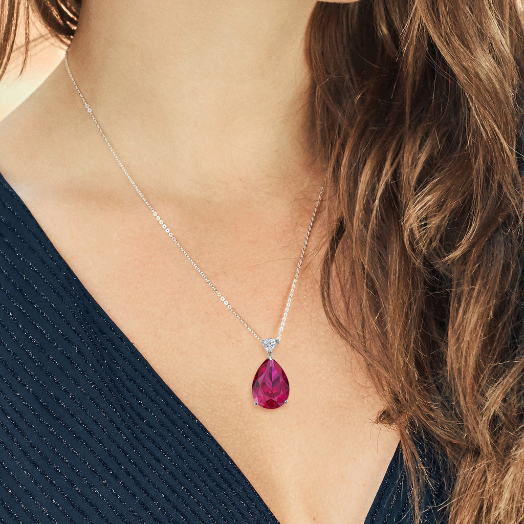 Created Ruby_Pendant in 925 Sterling Silver