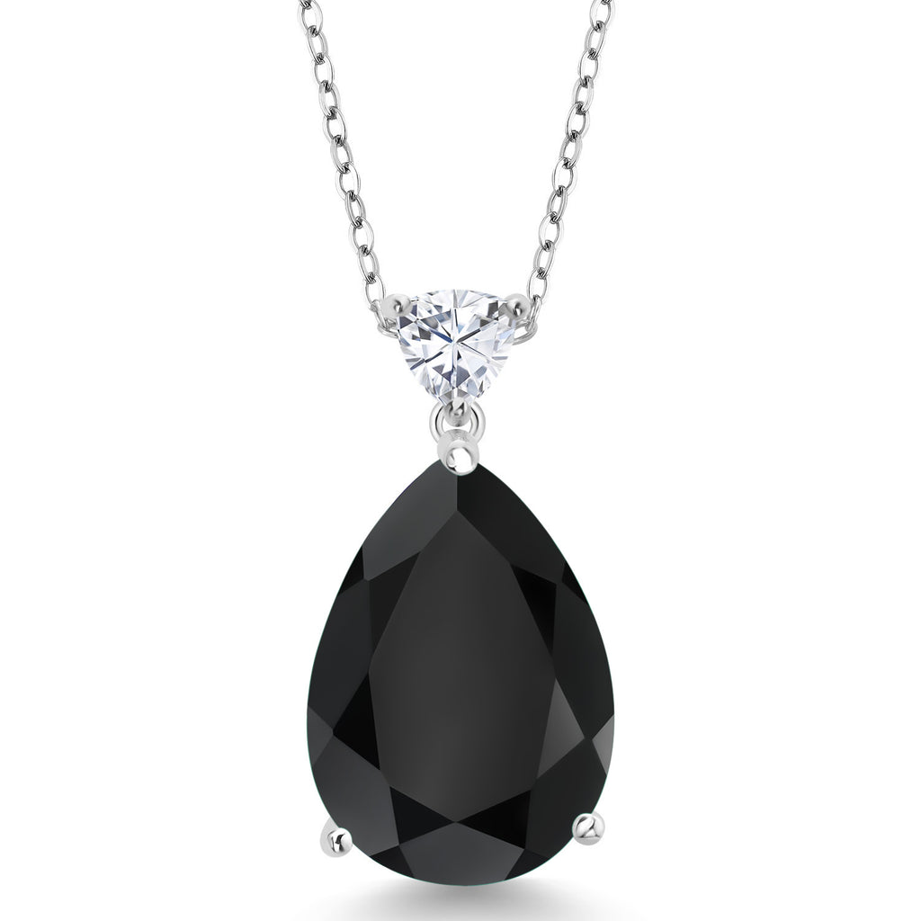 Onyx - December_Pendant in 925 Sterling Silver
