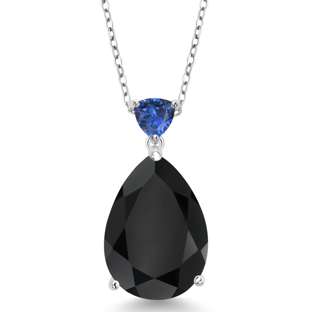 Onyx - December_Pendant in 925 Sterling Silver