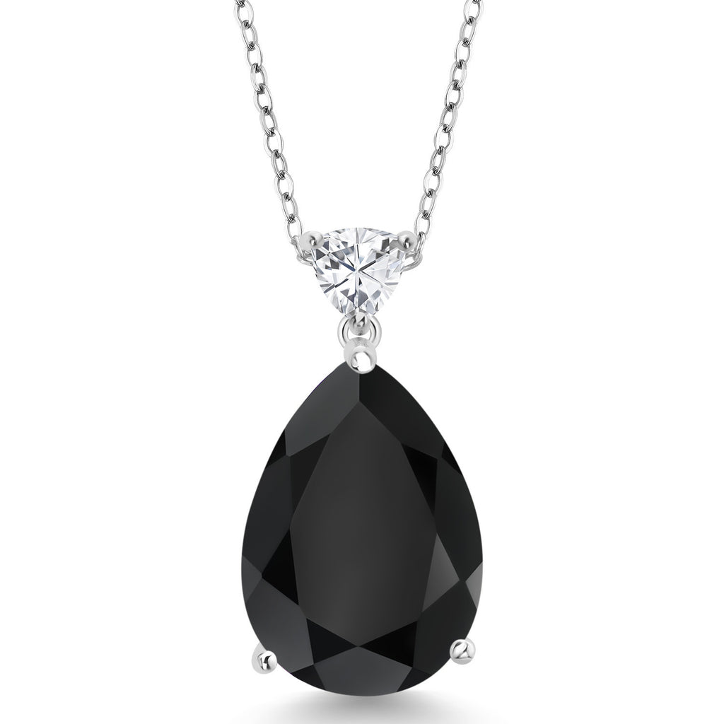 Onyx - December_Pendant in 925 Sterling Silver