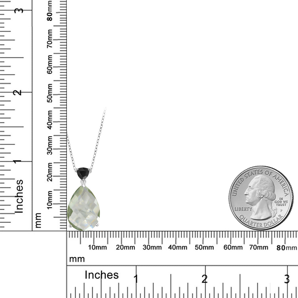 Prasiolite_Pendant in 925 Sterling Silver
