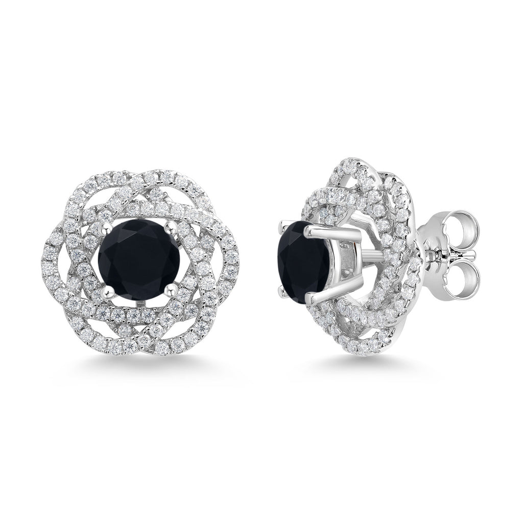 Onyx_Earrings in 925 Sterling Silver