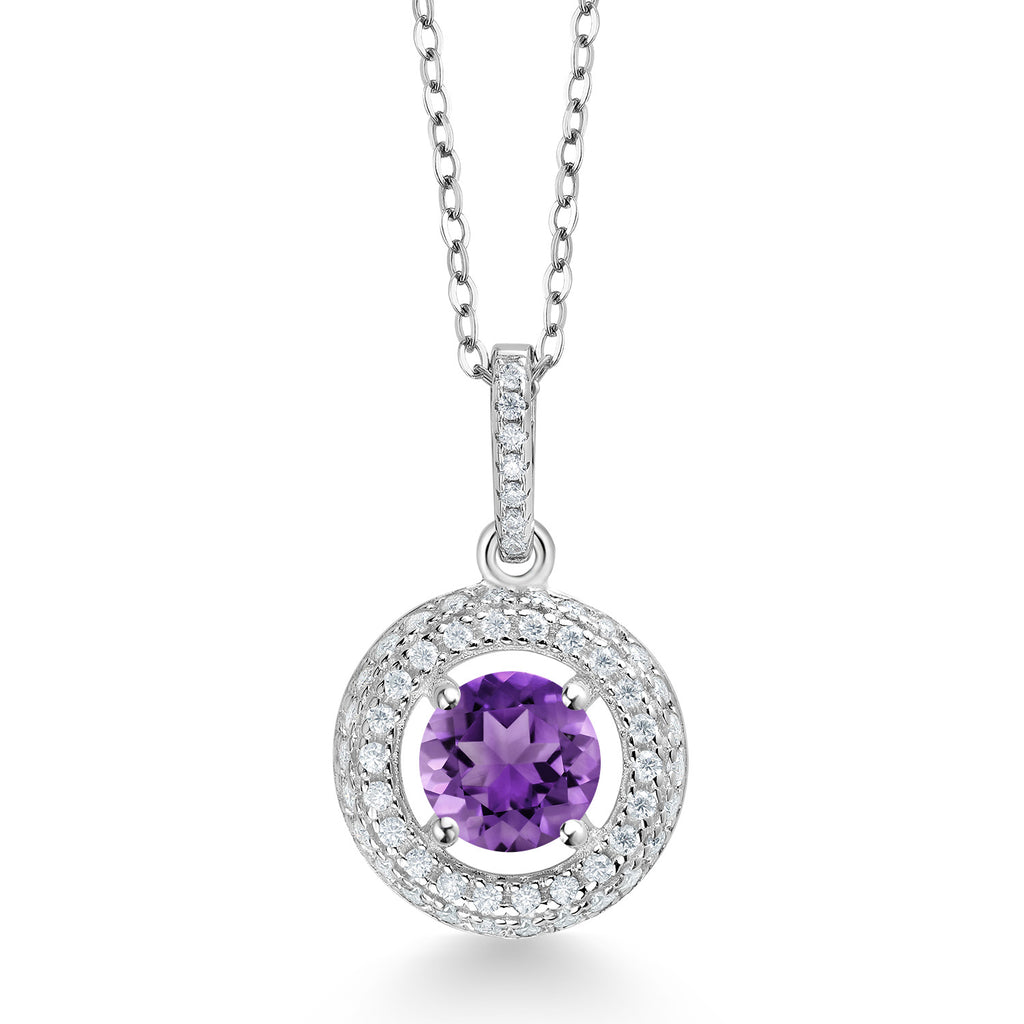 Amethyst - February_Pendant in 925 Sterling Silver
