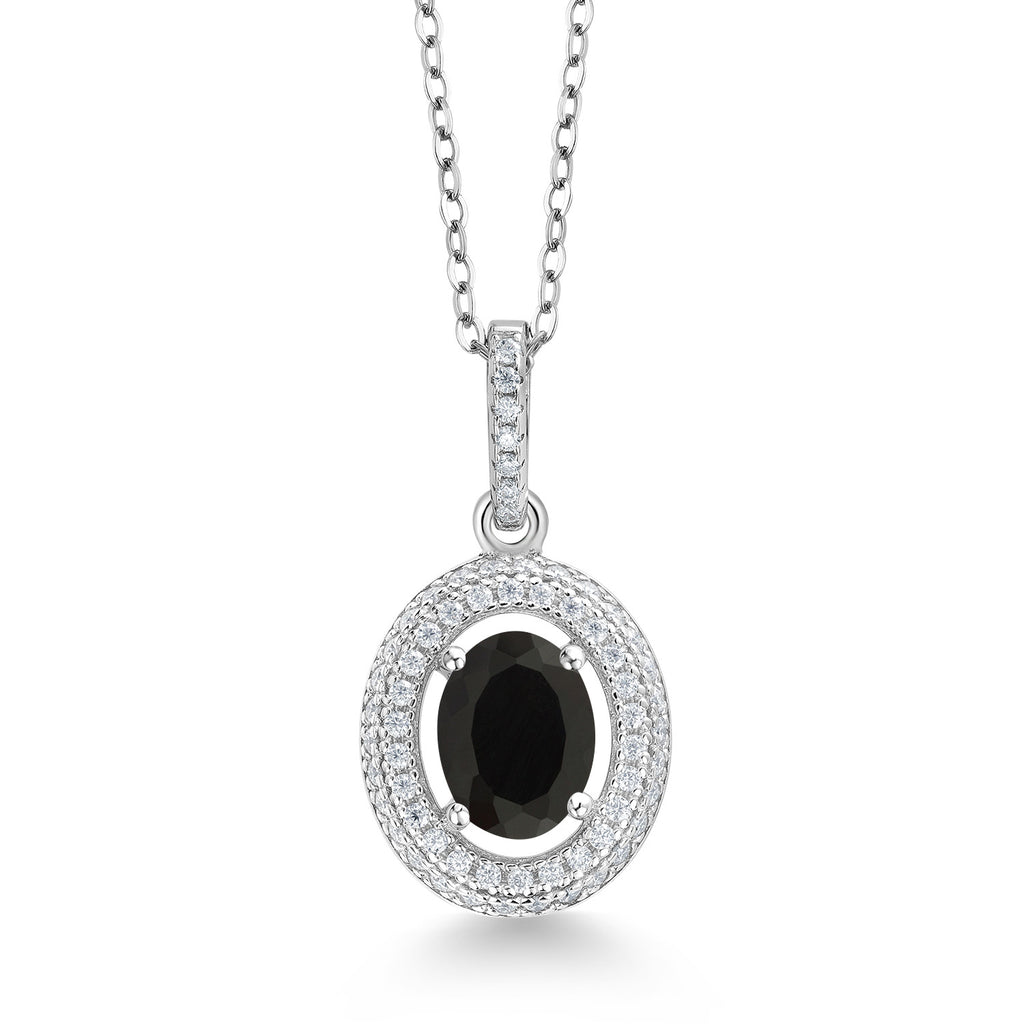 Onyx - December_Sterling Silver_Pendant in Sterling Silver