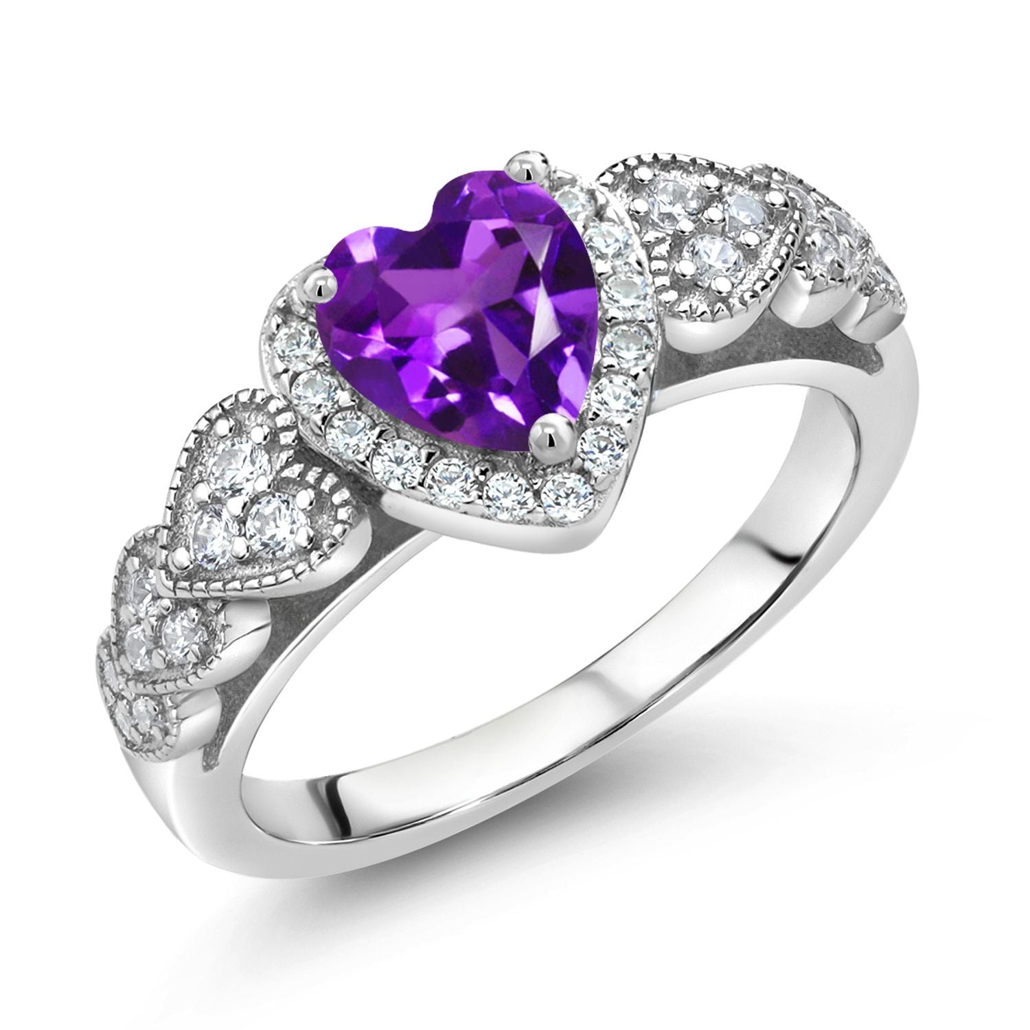 Amethyst - February_7_Ring in 925 Sterling Silver