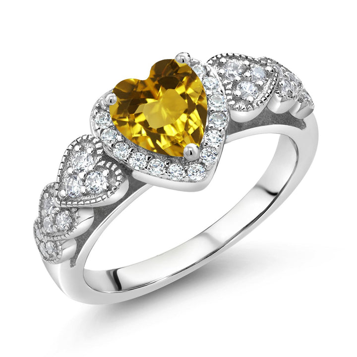 Citrine - November_5_Ring in 925 Sterling Silver