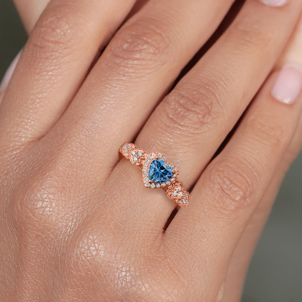 Ring in 925 Rose Gold Plated Silver