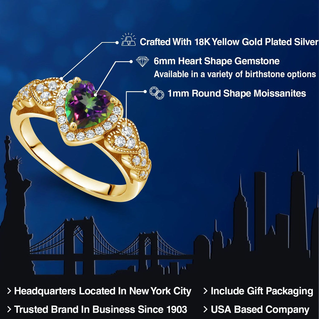 Ring in 925 Yellow Gold Plated Silver