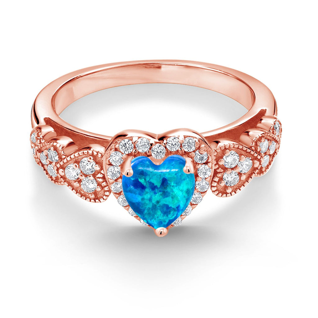 Ring in 925 Rose Gold Plated Silver