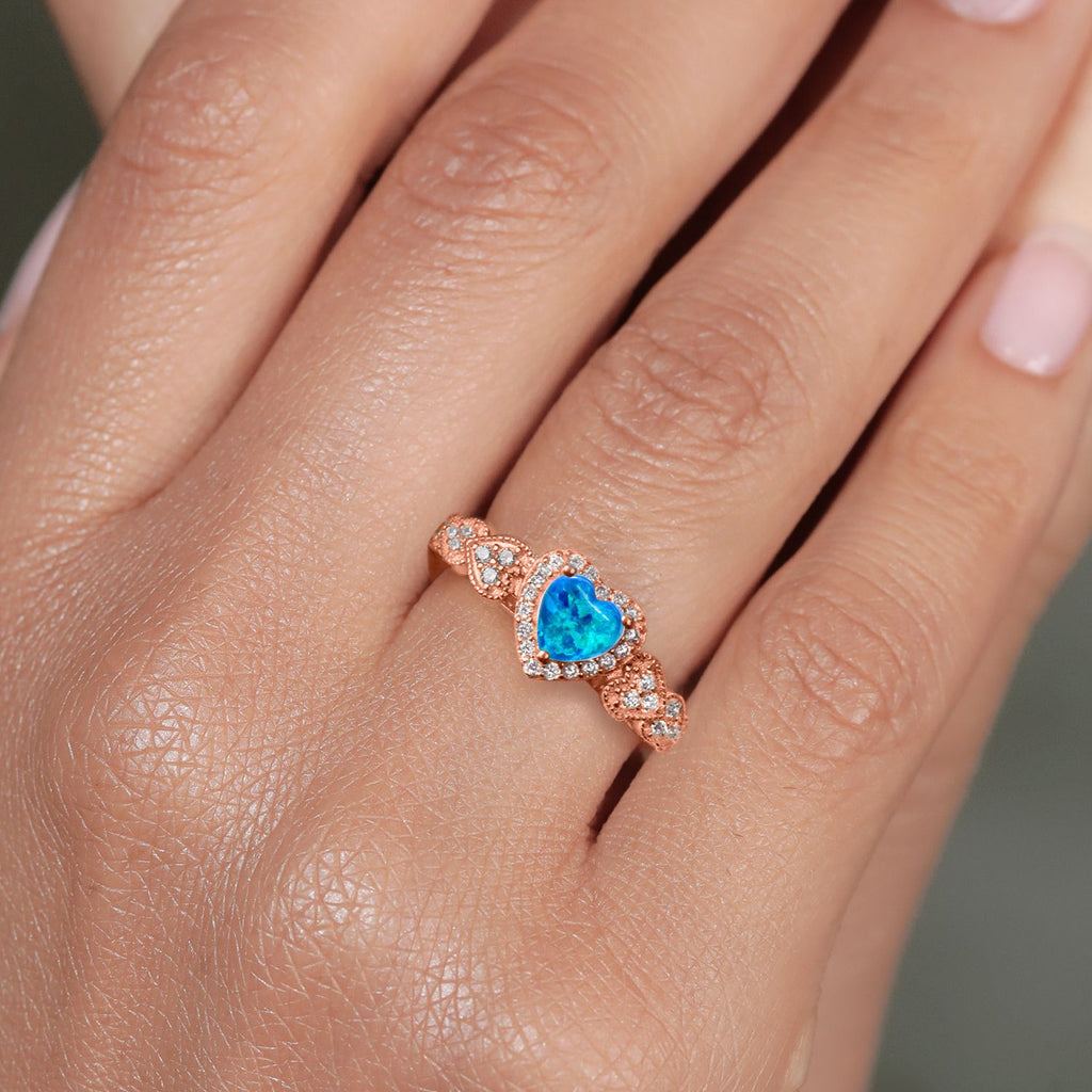 Ring in 925 Rose Gold Plated Silver