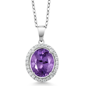 Amethyst - February_Pendant in 925 Sterling Silver