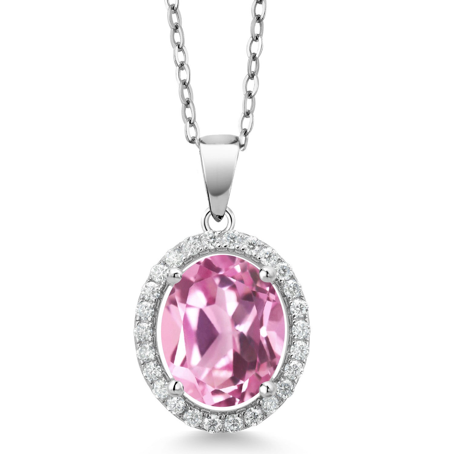 Light Pink Created Sapphire - September