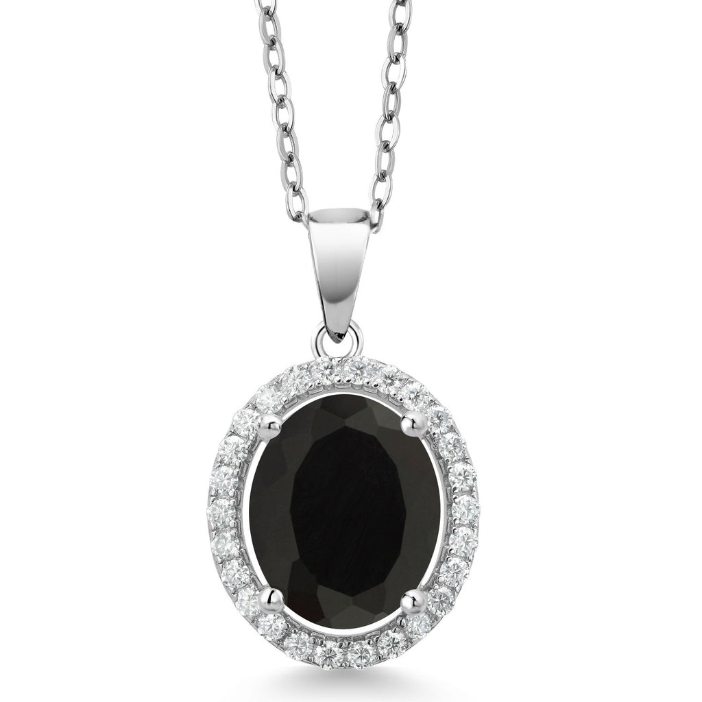 Onyx - December_Pendant in 925 Sterling Silver