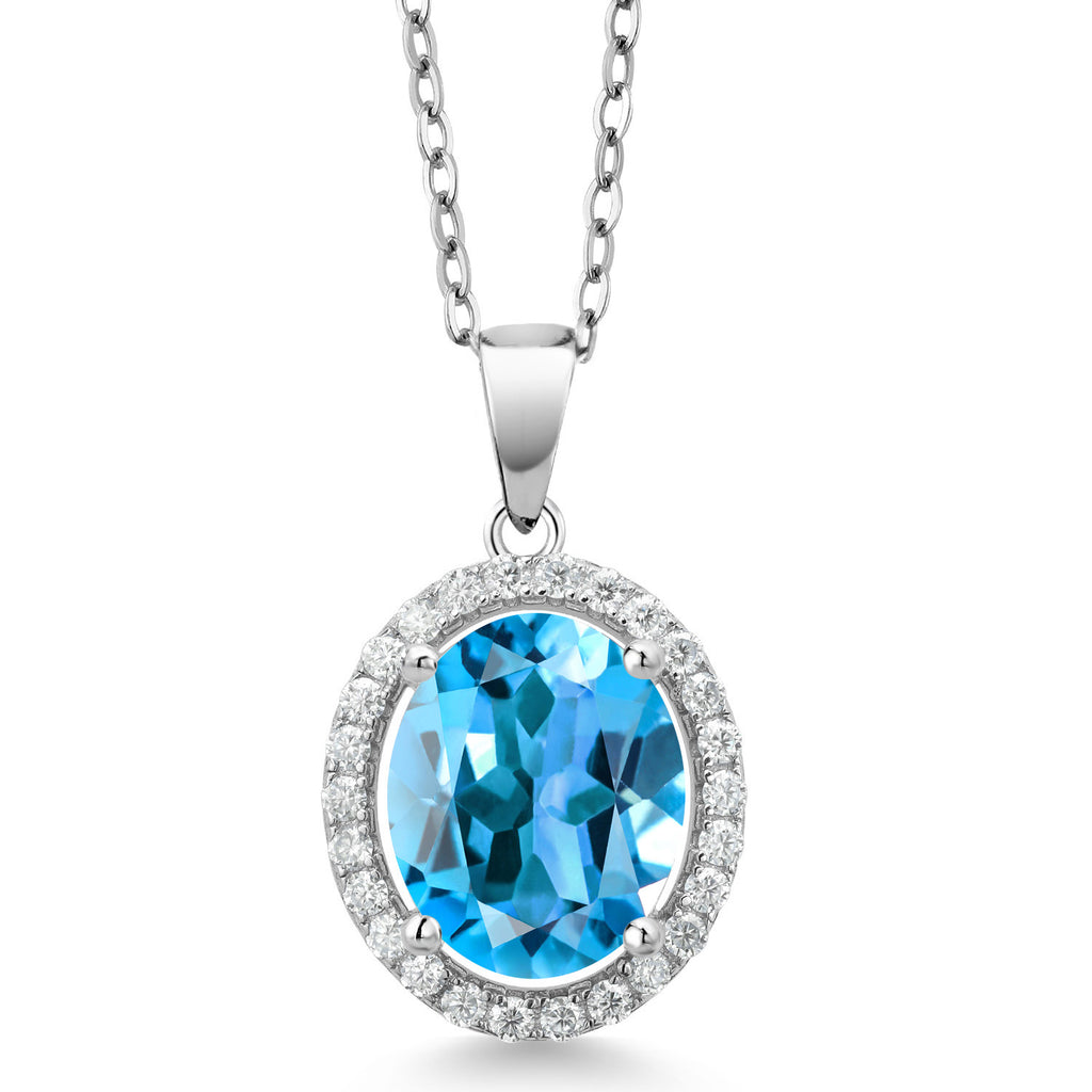 Topaz - November_Pendant in 925 Sterling Silver