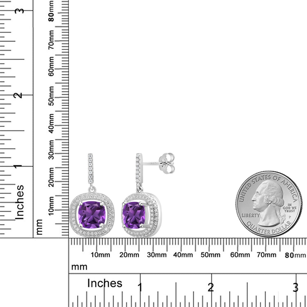 Amethyst - February_Earrings in 925 Sterling Silver