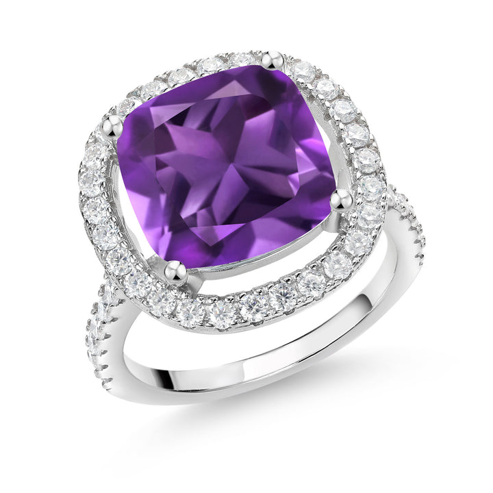 Amethyst - February_5_Ring in 925 Sterling Silver