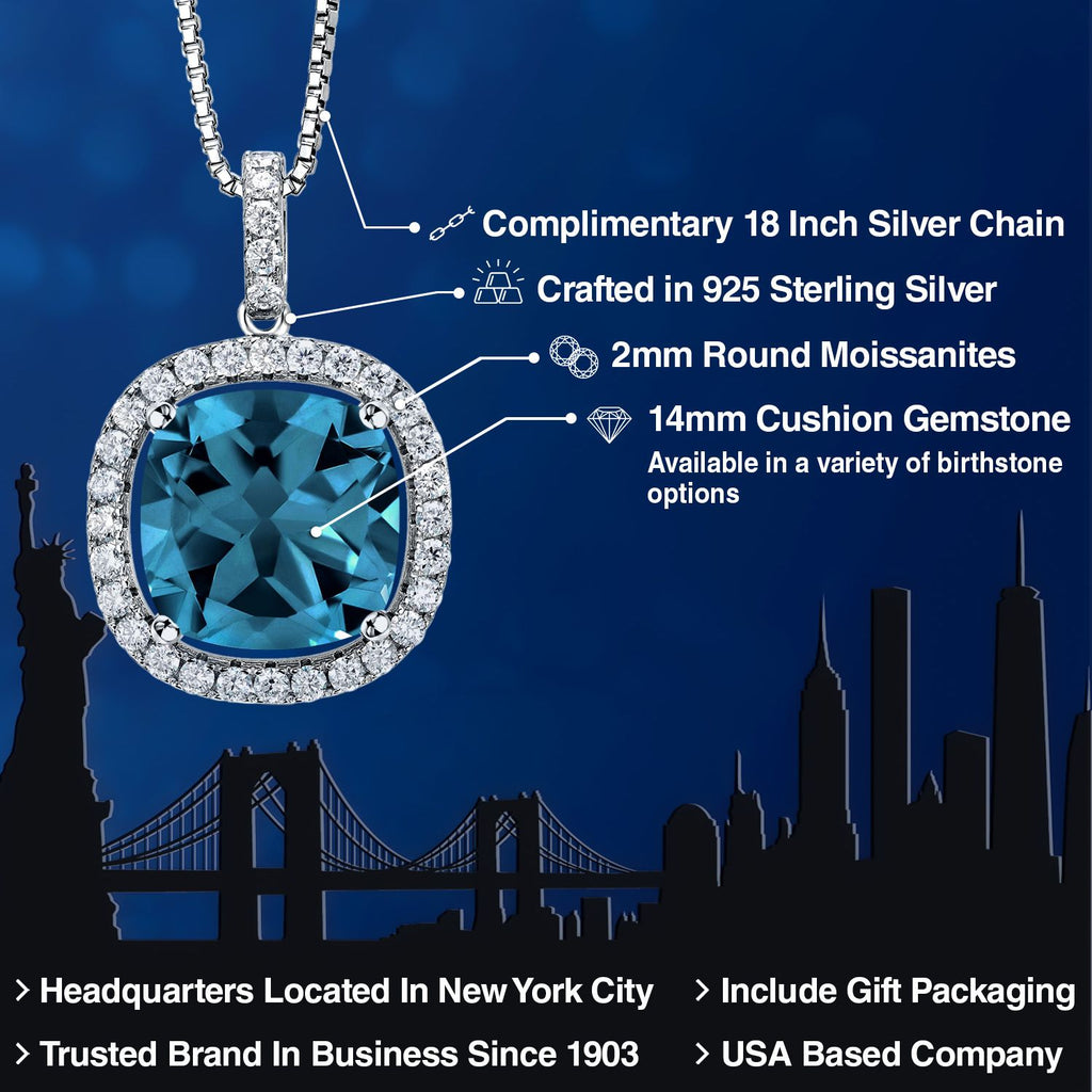 Topaz - November_Pendant in 925 Sterling Silver