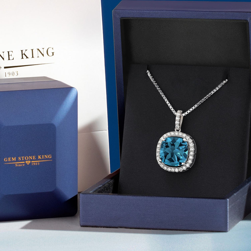 Topaz - November_Pendant in 925 Sterling Silver