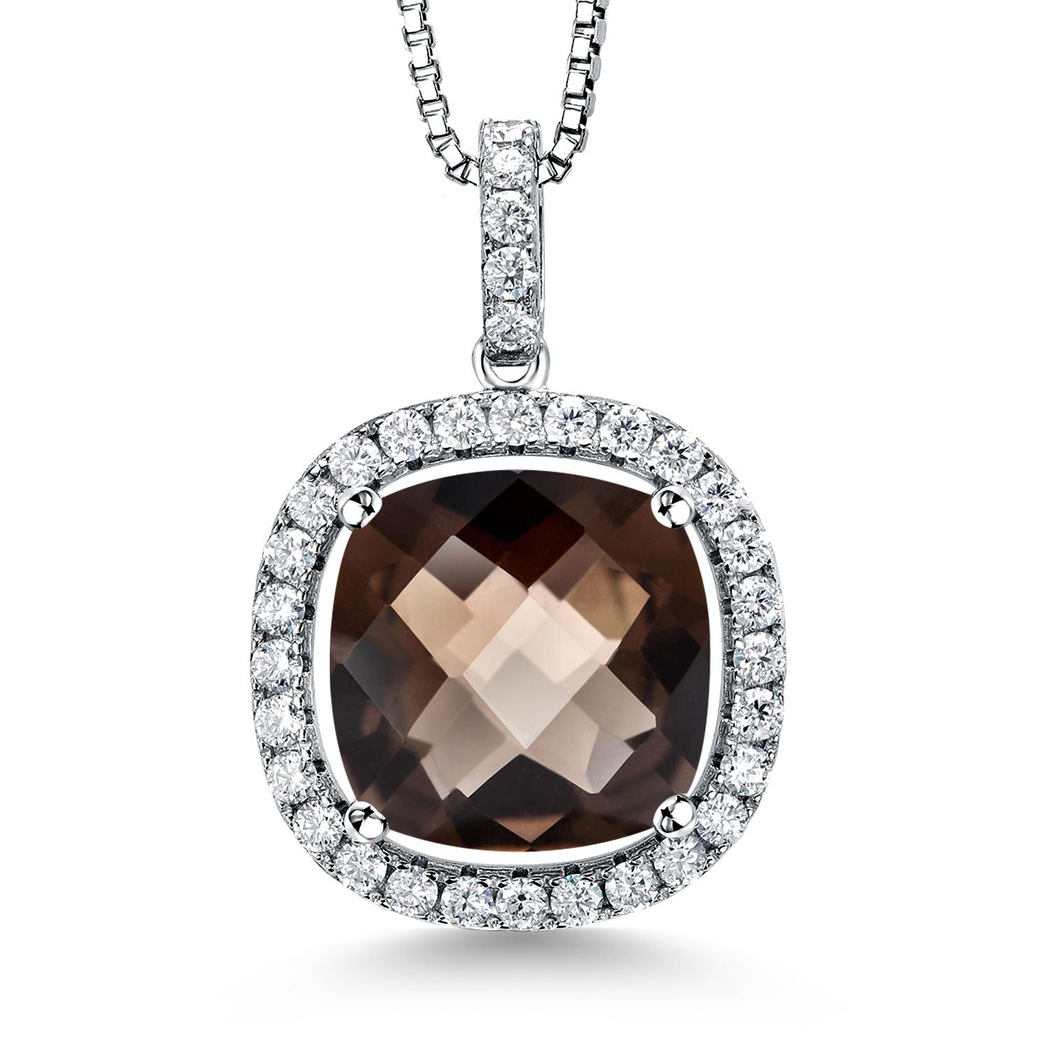 Smoky Quartz_Pendant in 925 Sterling Silver