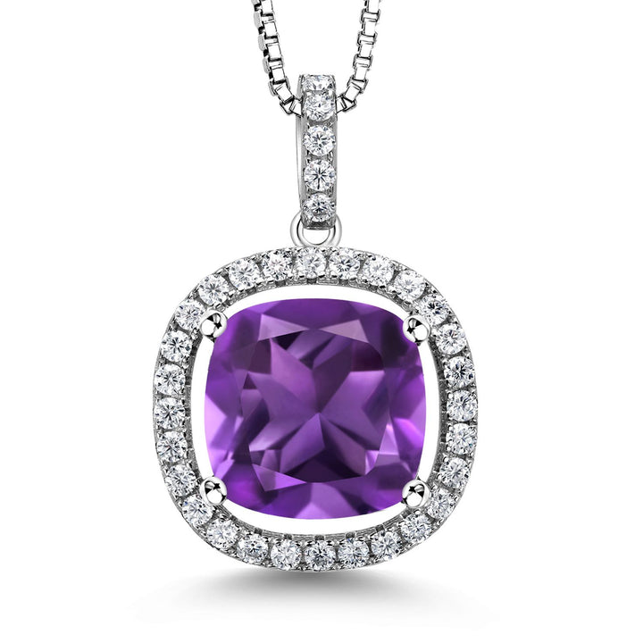 Amethyst - February_Pendant in 925 Sterling Silver