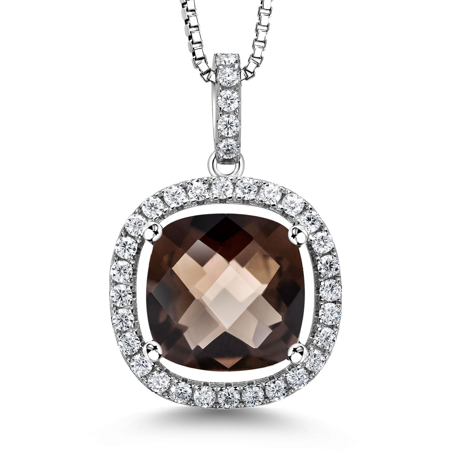 Smoky Quartz_Pendant in 925 Sterling Silver