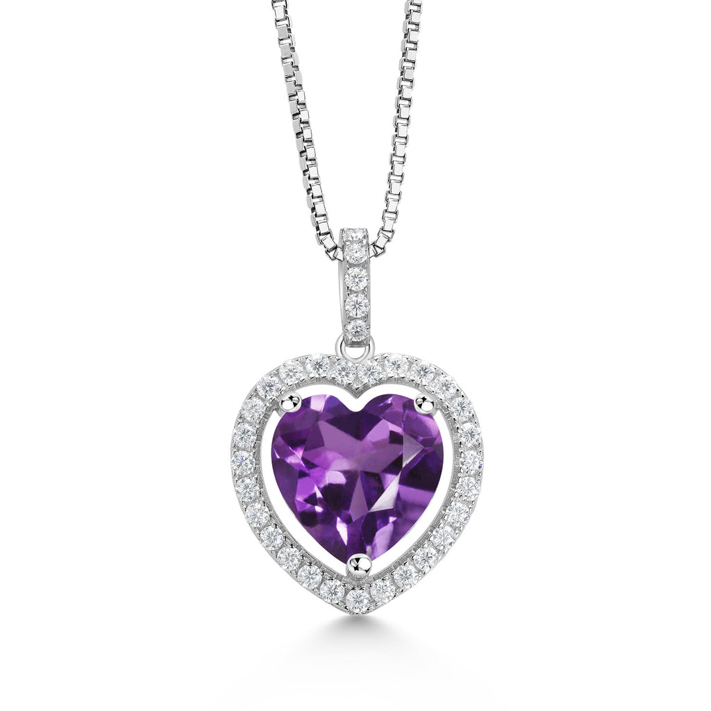 Amethyst - February_Pendant in 925 Sterling Silver