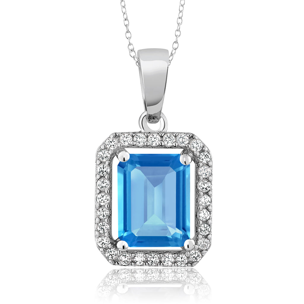 Topaz - November_Pendant in 925 Sterling Silver