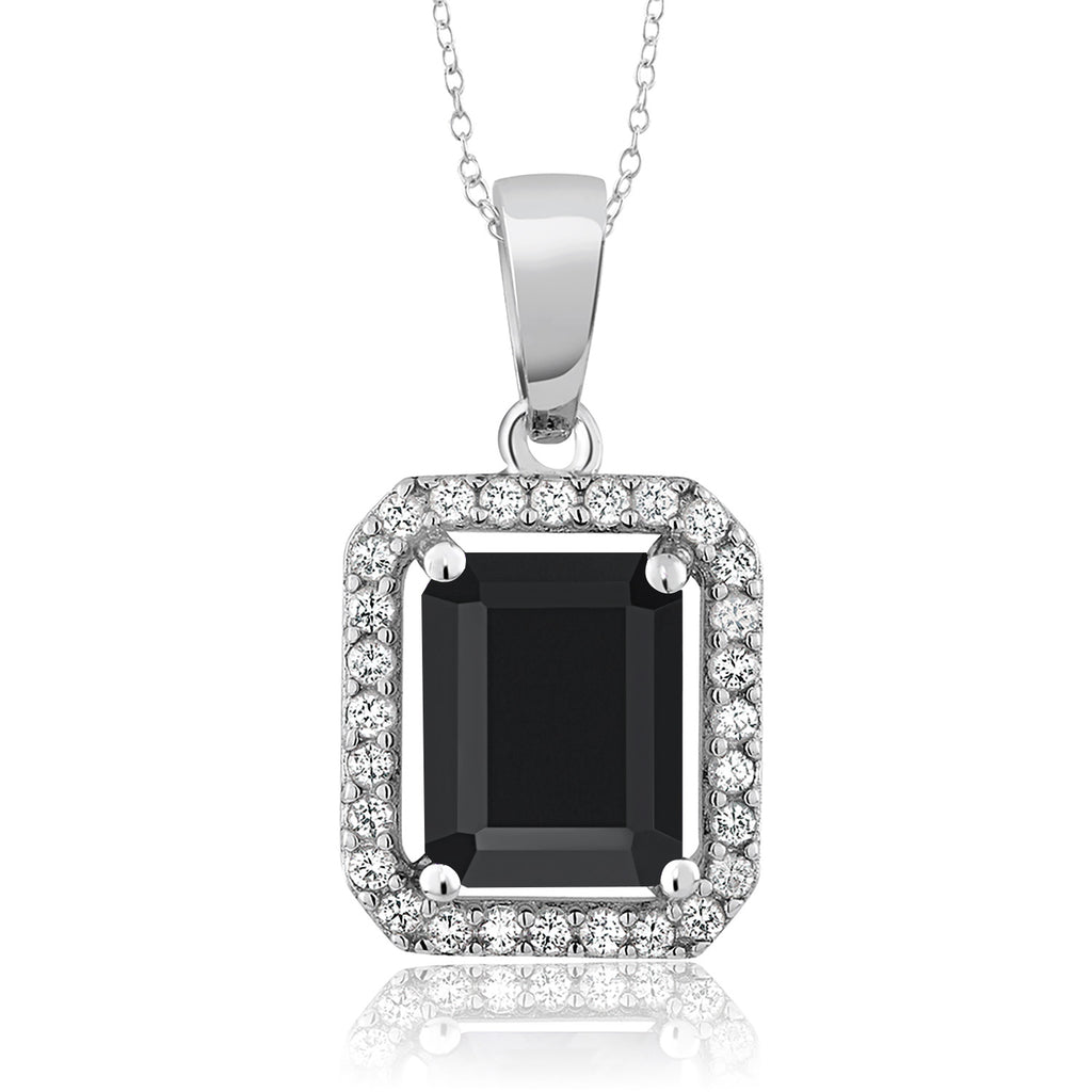Onyx - December_Pendant in 925 Sterling Silver