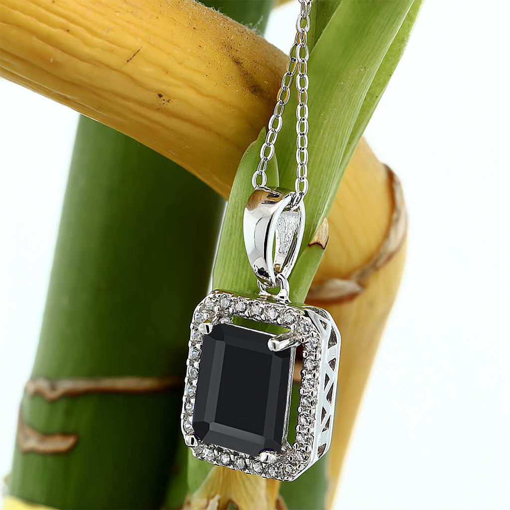 Onyx - December_Pendant in 925 Sterling Silver