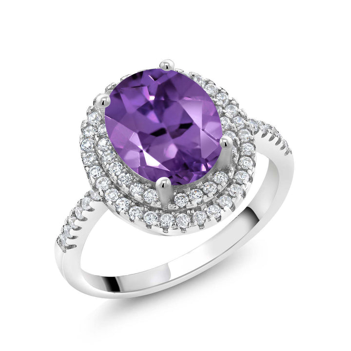 Amethyst - February_5_Ring in 925 Sterling Silver
