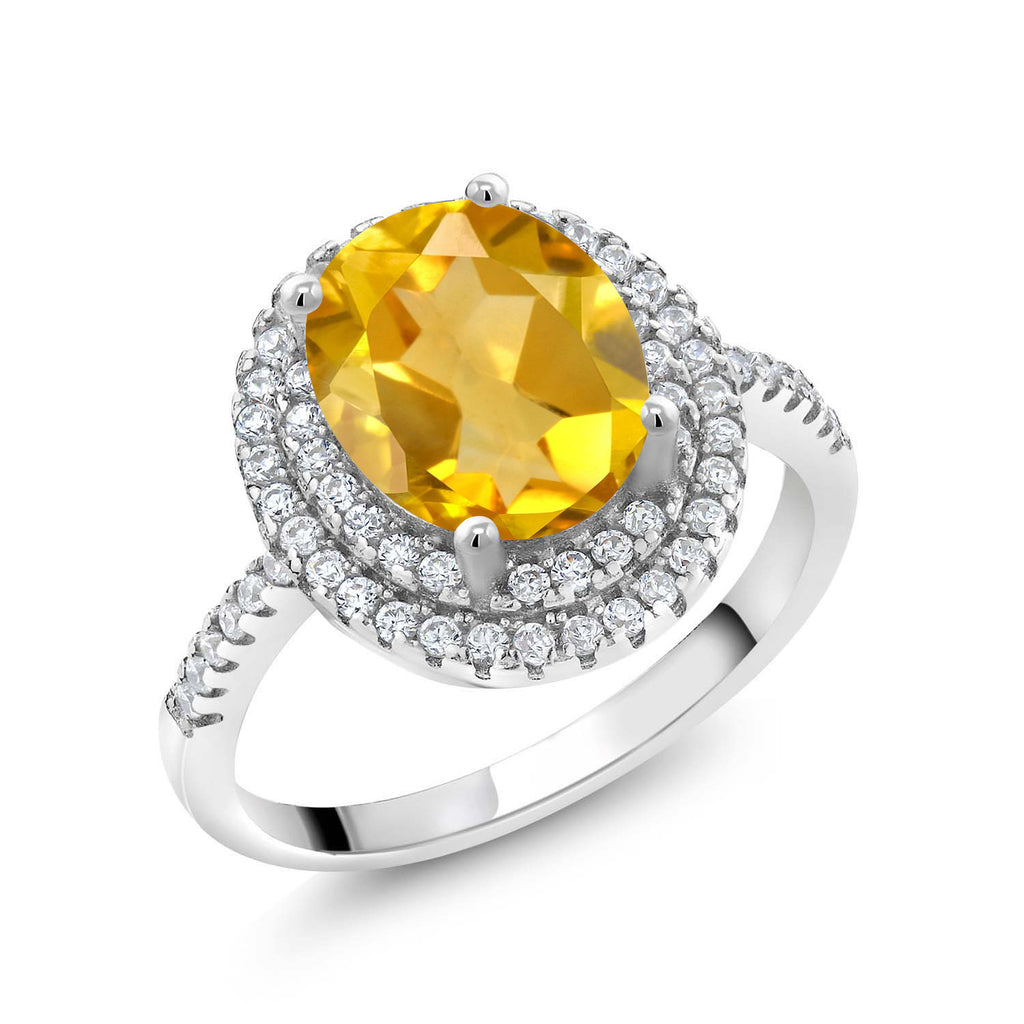 Citrine - November_9_Ring in 925 Sterling Silver