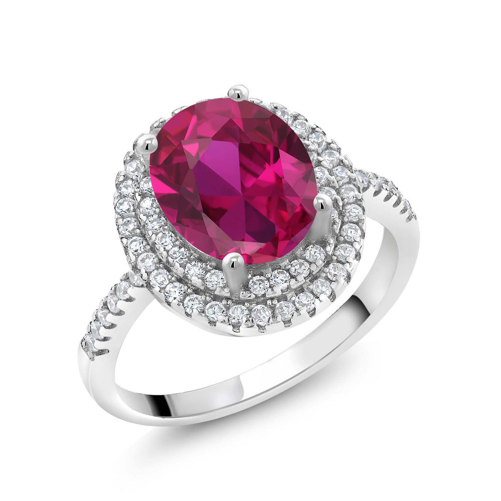 Created Ruby - July_8_Ring in 925 Sterling Silver